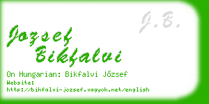 jozsef bikfalvi business card